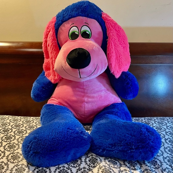 Giant 4 feet Stuffed White Teddy Bear Giant 3 Feet Blue/Pink Stuffed Animal Toy - Picture 3 of 3